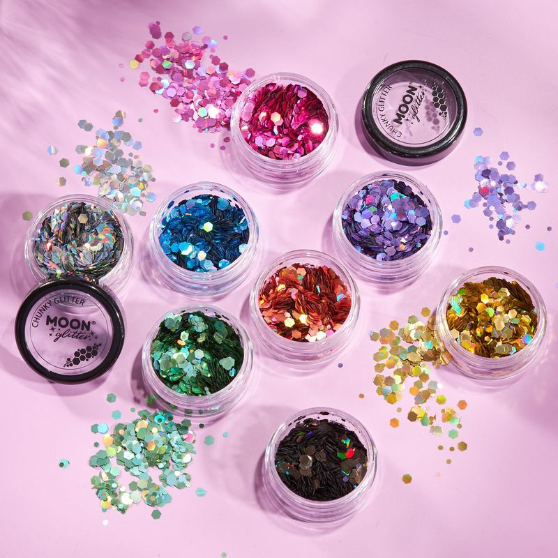 Holografisk Chunky Glitter | Sminke / Makeup - Makeup & Negle - Temashop