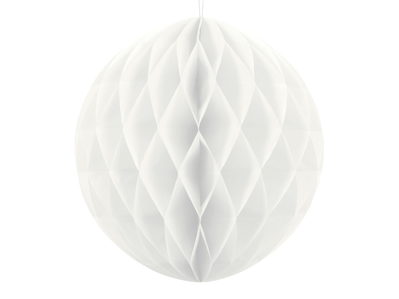 Honeycomb Papirskugle Hvid