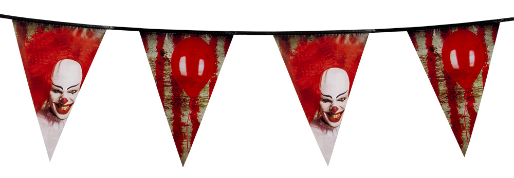 Horror Clown Vimpelguirlande