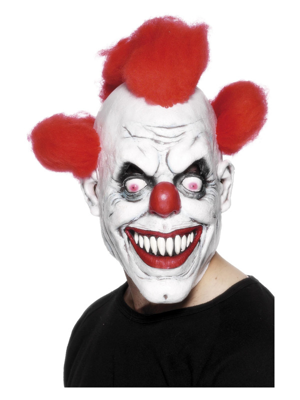 Horror-klovnemaske | Horror Clown Maske - Hovedtilbehør - Temashop