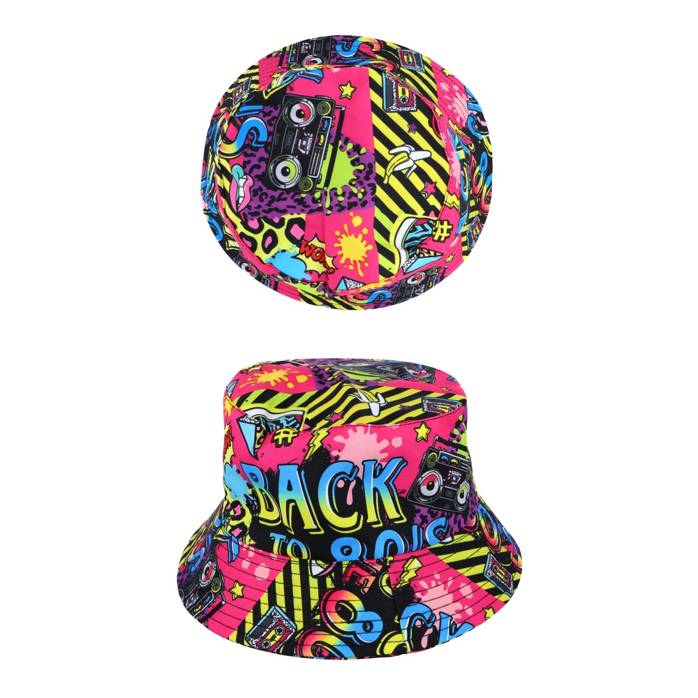 80'er Bøllehat Voksen Multifarvet