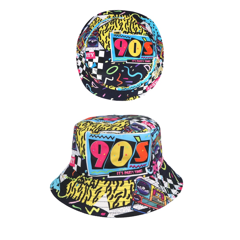 90'er Bøllehat Voksen Flerfarvet