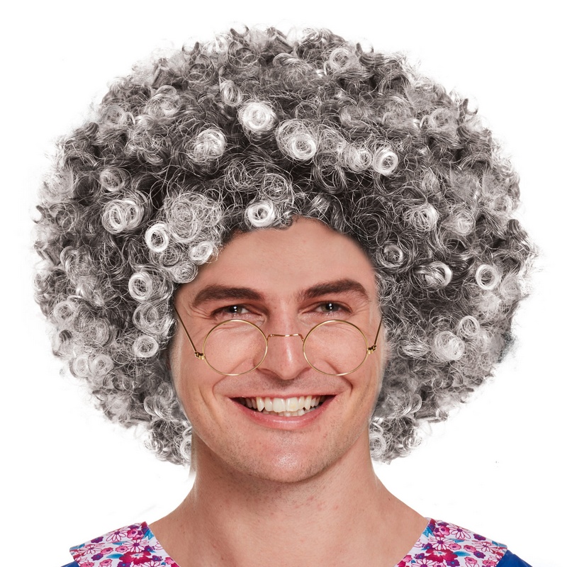 Bedstemor Paryk Grå