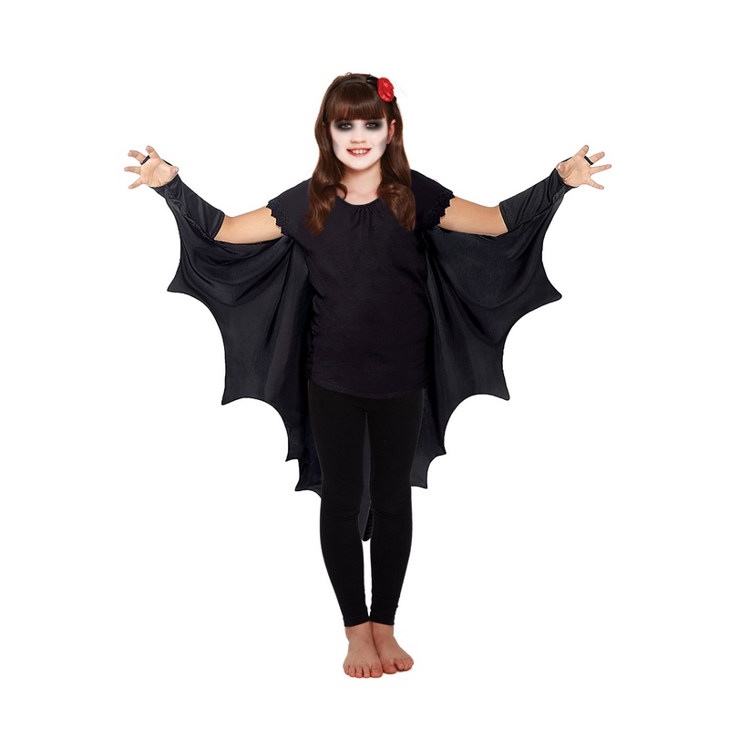 Flagermus Børnekappe | Vampyr Kappe - Beklædning - Temashop