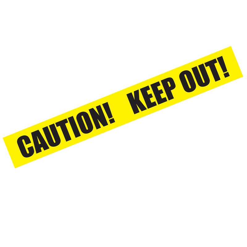 Caution Afspærringsbånd Gul