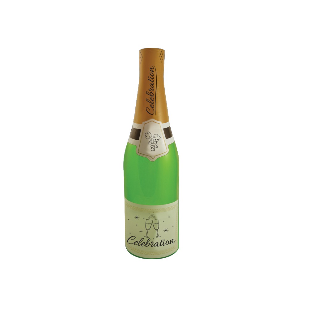 Oppustelig Champagneflaske (73 cm) | Drinks Oppusteligt deko - Dekoration - Temashop