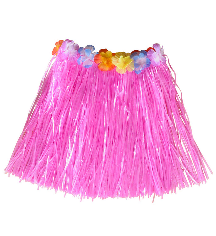 Hula Børneskørt Pink | Hawaii Bukser / Skørt / Shorts - Beklædning - Temashop