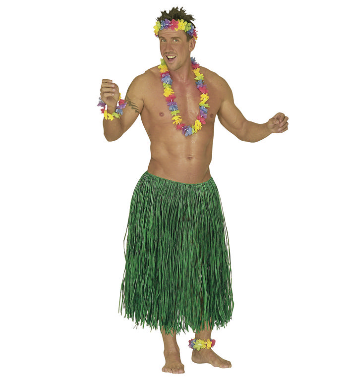Hula Hawaiiskørt Grøn | Hawaii Bukser / Skørt / Shorts - Beklædning - Temashop