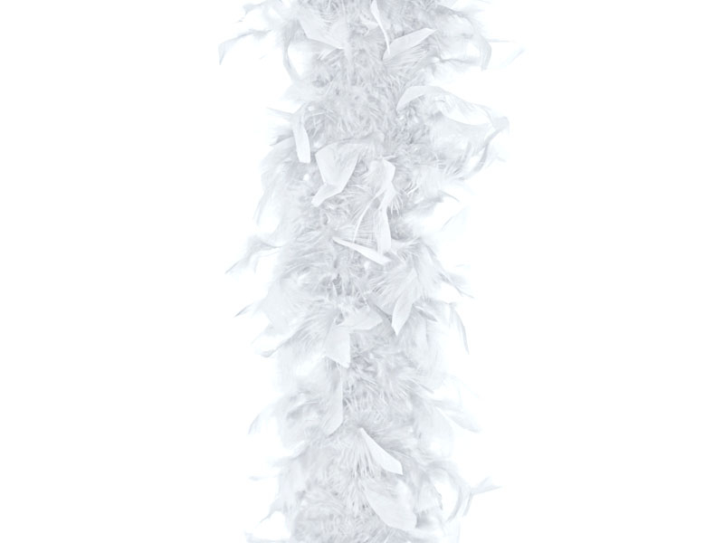 Hvid Fjerboa (180 cm) | Boa / Sjal - Beklædning - Temashop
