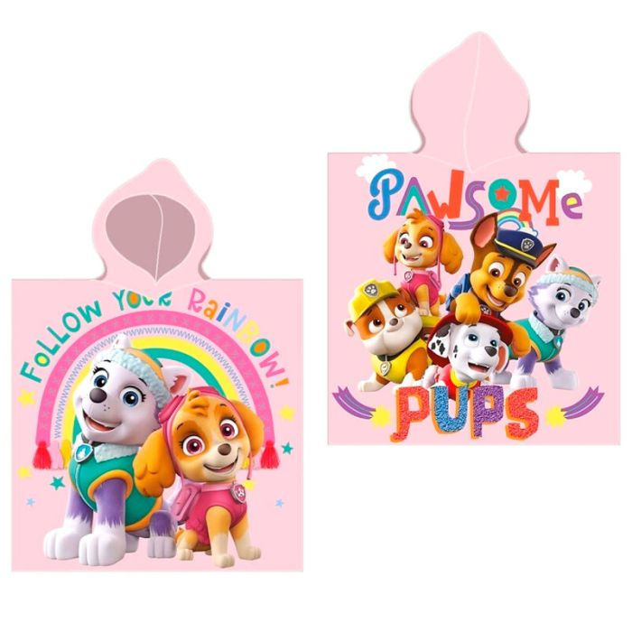 Paw Patrol Håndklædeponcho (110 x 55 cm) | Paw Patrol Overdel - Temashop