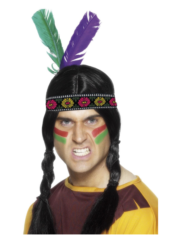 Indianer Pandebånd | Indfødt amerikaner Hårbøjle / Pandebånd / Hårbånd - Hovedtilbehør - Temashop