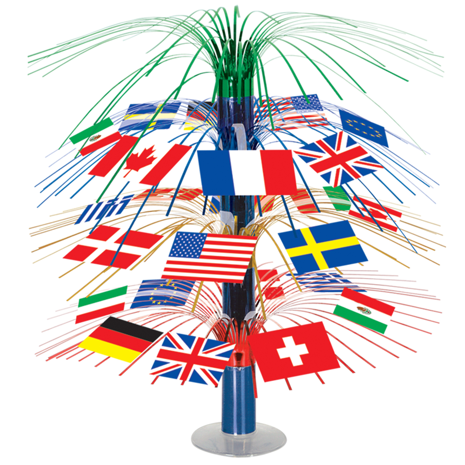 Internationale Flag Borddekoration