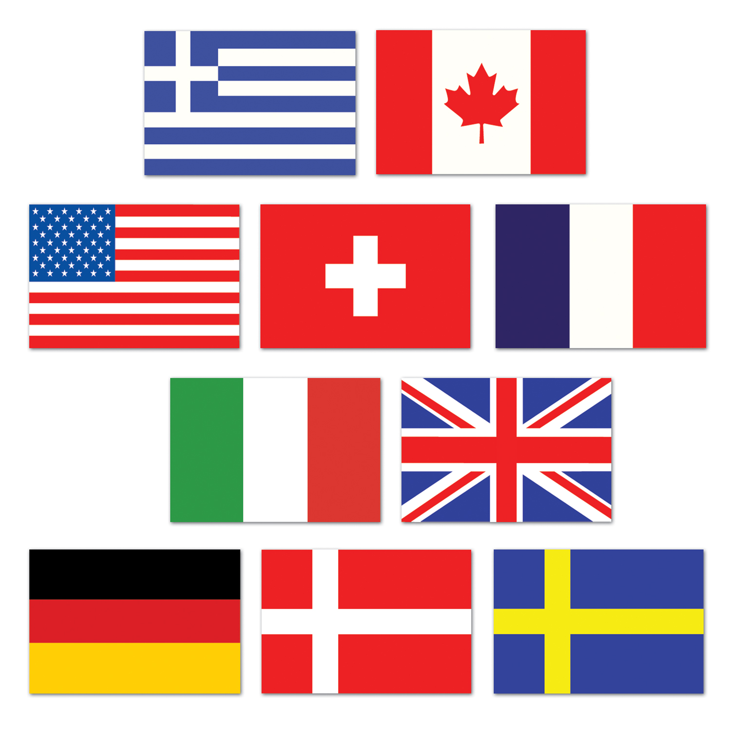 Internationale Flag Udskæringer