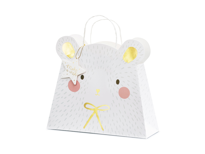 Isbjørn Gavepose - 1 stk (31,5 x 27 x 10 cm) | Julegave Poser / Goodiebags - Temashop
