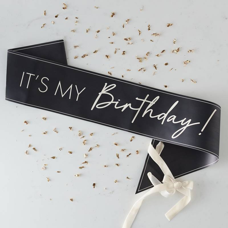It's My Birthday Skråbånd (155 cm) | Fødselsdag Skråbånd - Beklædning - Temashop
