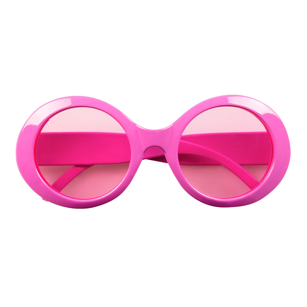 Jackie Briller Neonpink | 60'erne Hippie Briller - Hovedtilbehør - Temashop