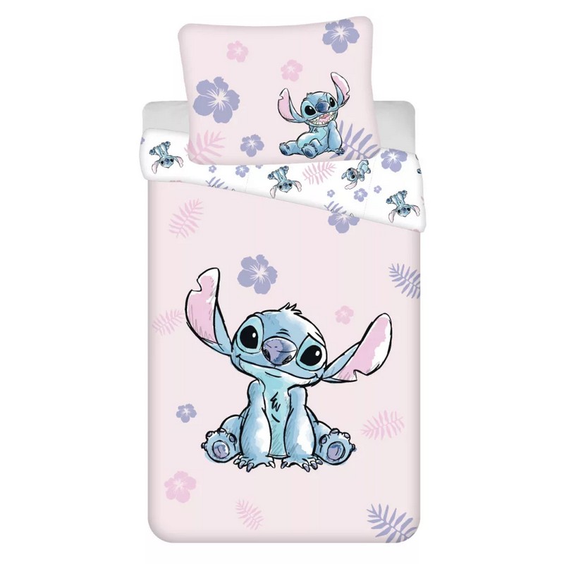 Lilo & Stitch Sengetøj Lyserød (140 x 200 & 70 x 90 cm) | Lilo & Stitch Sengetøj - Temashop