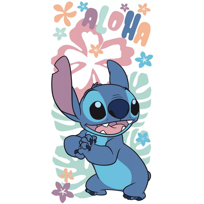 Lilo & StitchÂ® Aloha Blomst Badehåndklæde