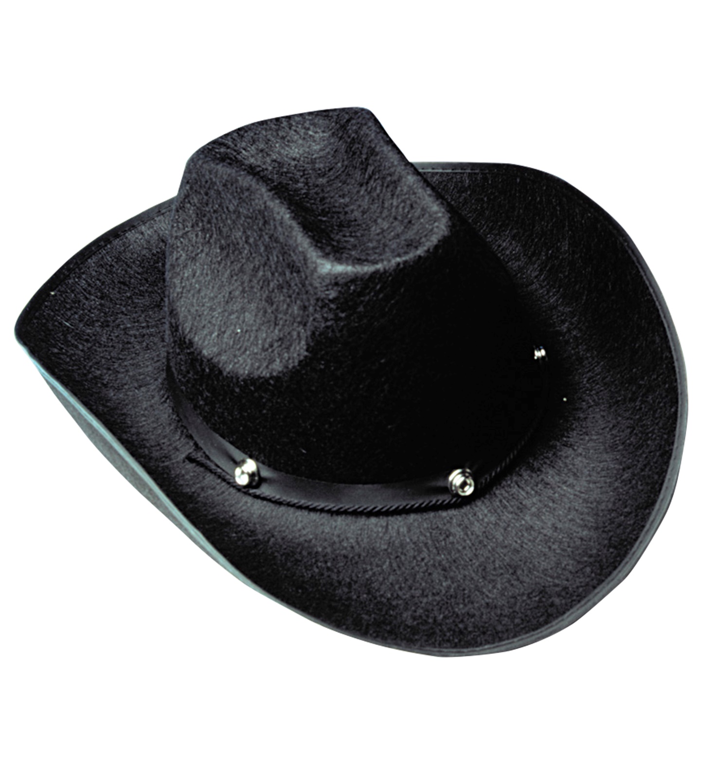 Sort James Cowboyhat | Det vilde vesten Hat / Hue / Hjelm - Hovedtilbehør - Temashop