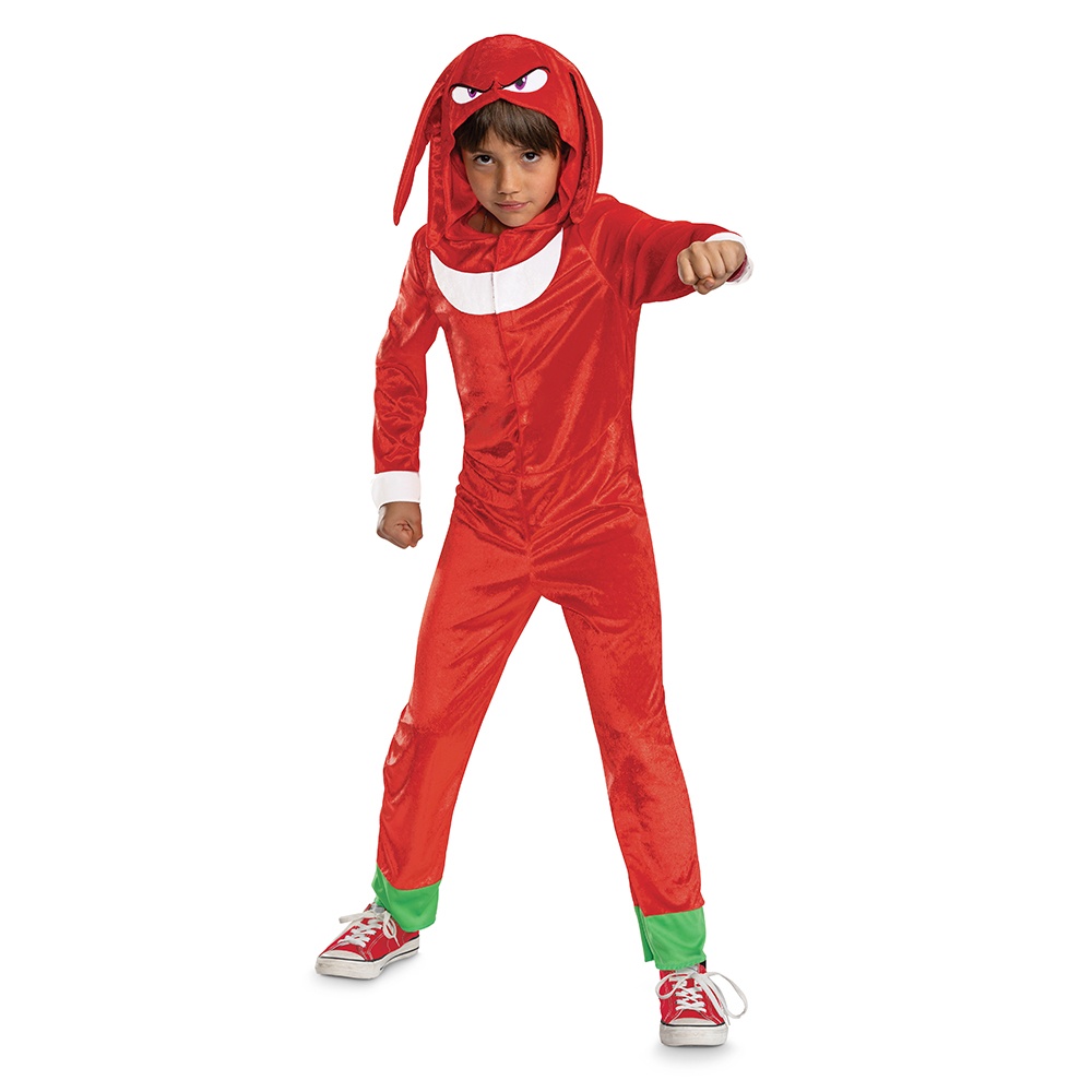 Sonic Knuckles Børnekostume - TV-serier / Film kostume til børn i størrelserne 104-128 | Sonic udklædning til børn - Temashop