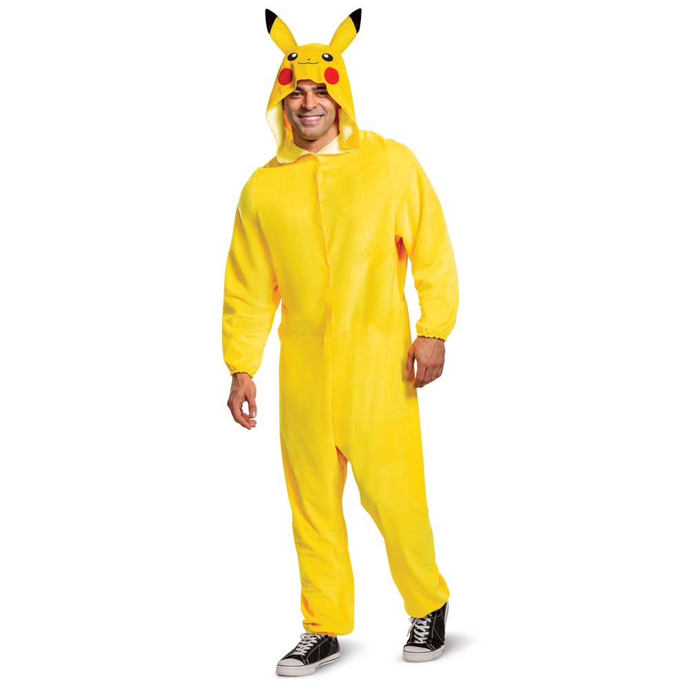 Pokémon Pikachu Classic Kostume - Børne TV kostume til voksne i størrelserne S-L | Pokemon - Temashop