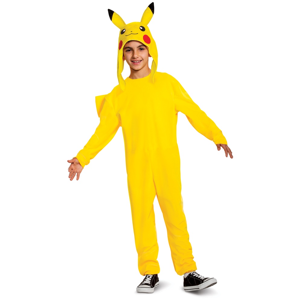 Pokémon Pikachu Deluxe Børnekostume - Børne TV kostume til børn i størrelserne 104-152 | Pokemon udklædning til børn - Temashop