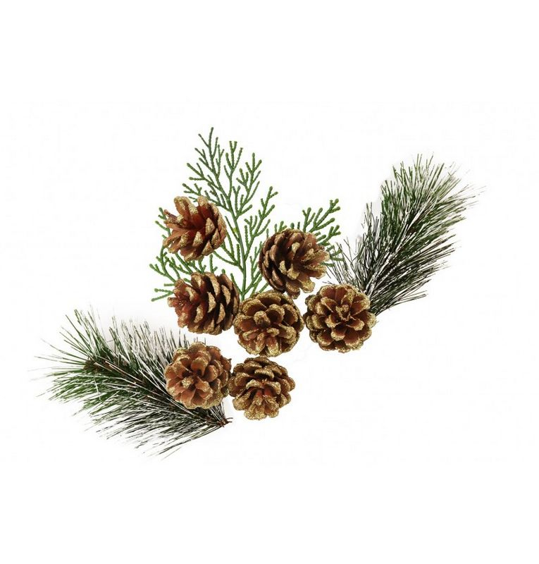 Jule Dekorationspynt - 1 sæt (100 g) | Jul Kunstige blomster - Temashop