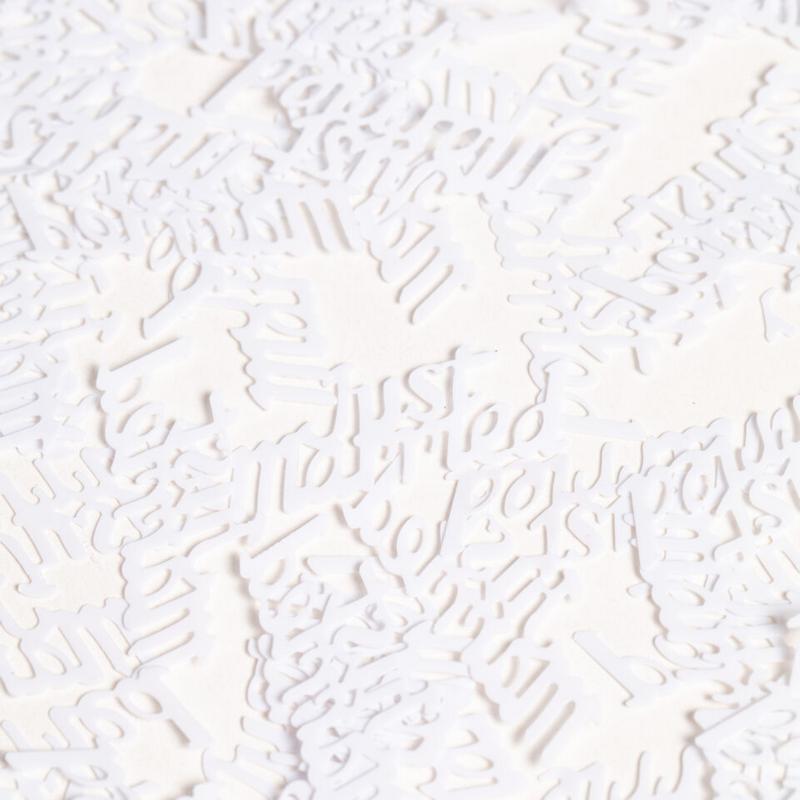 Just Married Konfetti Hvid - 1 pose (14 g) | Bryllup Konfetti - Temashop
