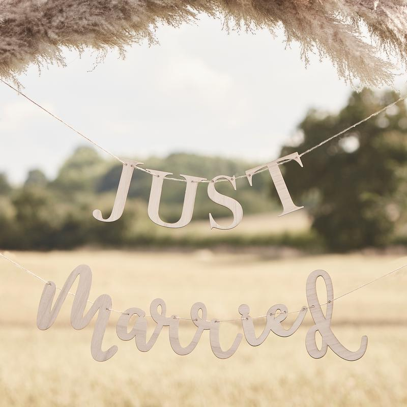 Just Married Træ Guirlande