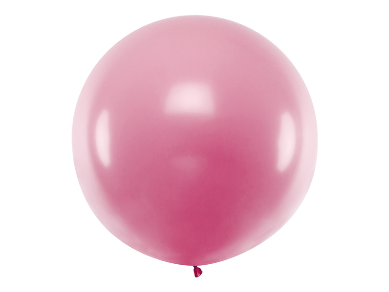Kæmpe Ballon Pastel Lyserød - 1 stk (1 m) | Pink tema Latexballoner - Temashop