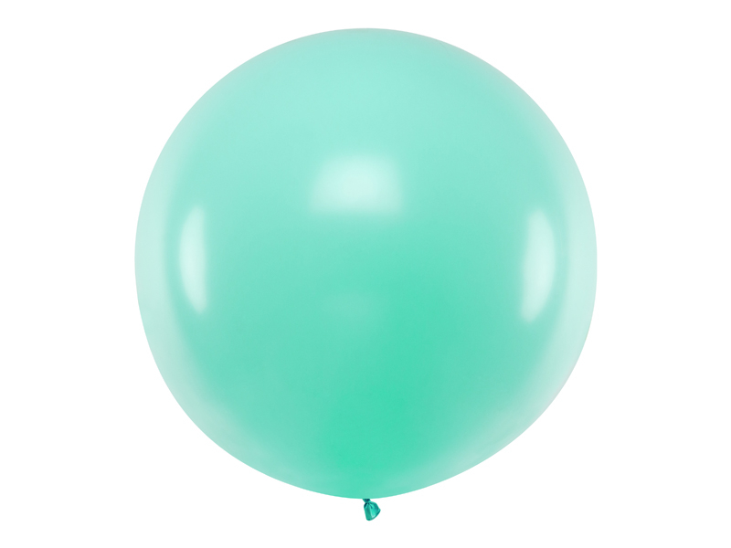 Kæmpe Ballon Pastel Mintgrøn - 1 stk (1 m) | Mint Tema Latexballoner - Temashop