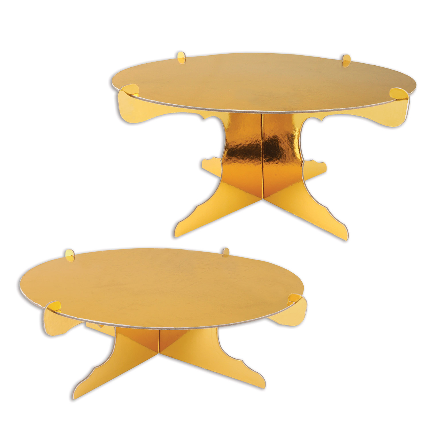 Kageopsatser Guld - 2 stk (Ø 15 cm) | Guld tema Kagestand - Temashop