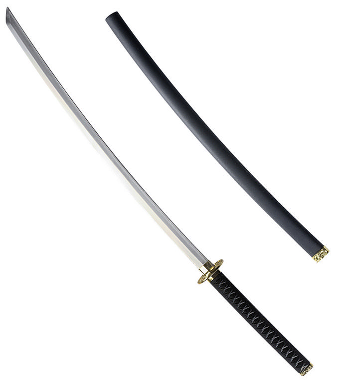 Katana Ninja Sværd (107 cm) | Ninja Våben - Kropstilbehør - Temashop
