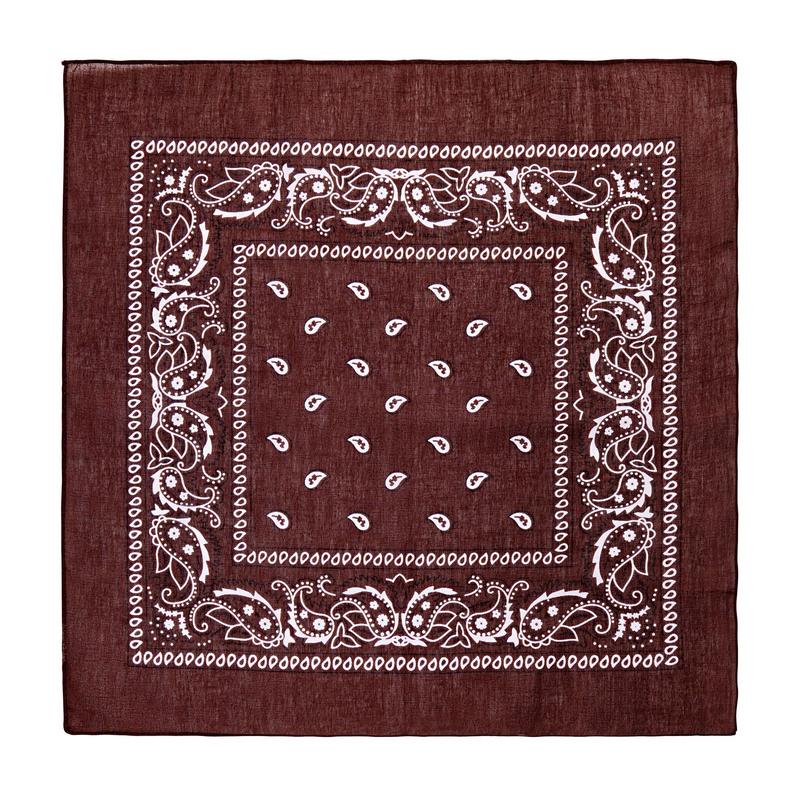 Klassisk Bandana Brun | Det vilde vesten Tørklæde - Beklædning - Temashop