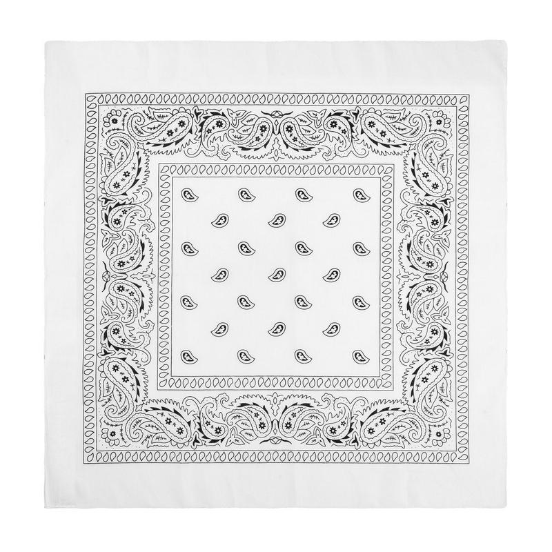 Klassisk Bandana Hvid | Det vilde vesten Tørklæde - Beklædning - Temashop