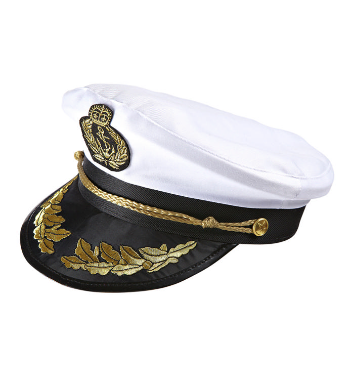 Klassisk Kaptajn Hat | Maritimt Hat / Hue / Hjelm - Hovedtilbehør - Temashop