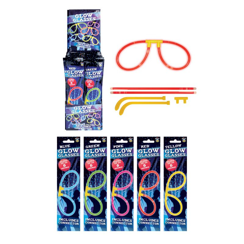 Knæklys Briller | UV / Neon Lyseffekter / Knæklys - Kropstilbehør - Temashop