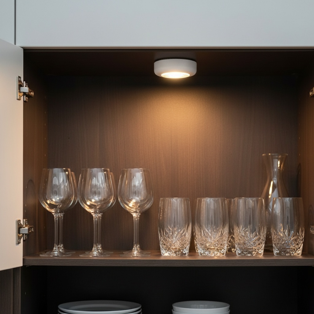 LED Knaplys - 2 stk (6 x 2 cm) - Temashop