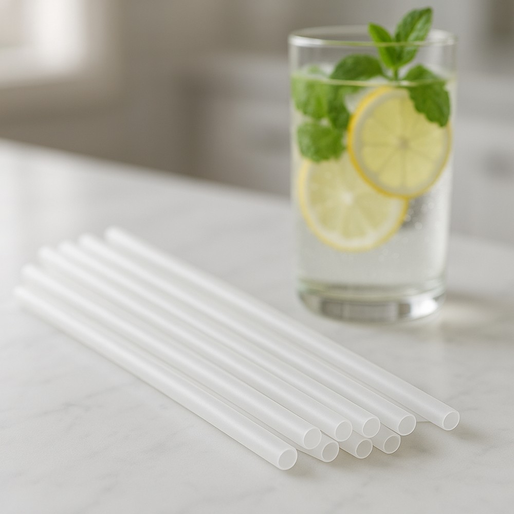Genanvendelige Plastiksugerør