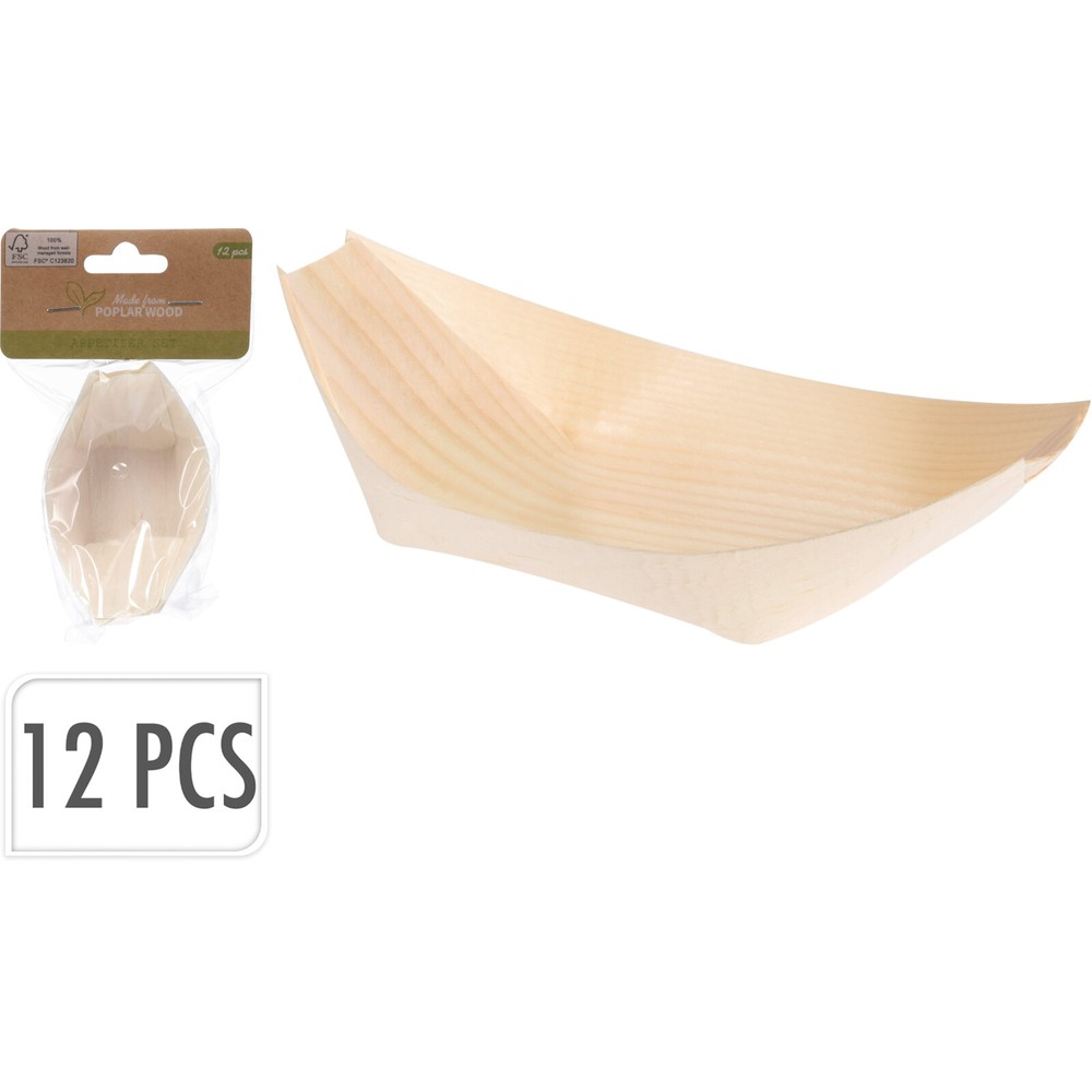 Serveringsbåde Eco - 12 stk (80 x 56 x 2,5 cm) - Temashop