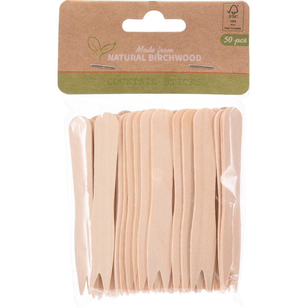 Træ Cocktailgafler - 50 stk (8,5 cm) - Temashop