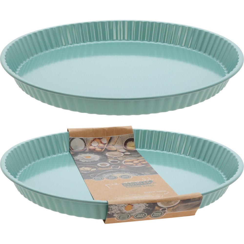 Rund Tærteform Grøn (3,5 x Ø 28 cm) - Temashop