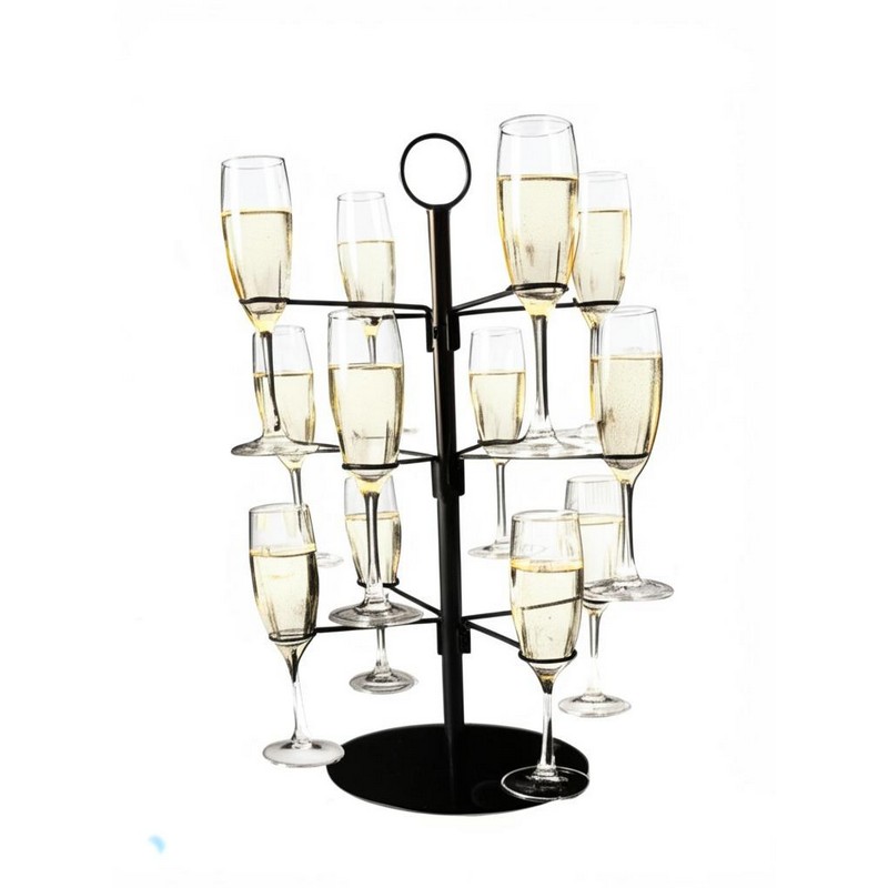 Champagne Cocktailtræ Sort - 1 stk (55,5 cm) - Temashop