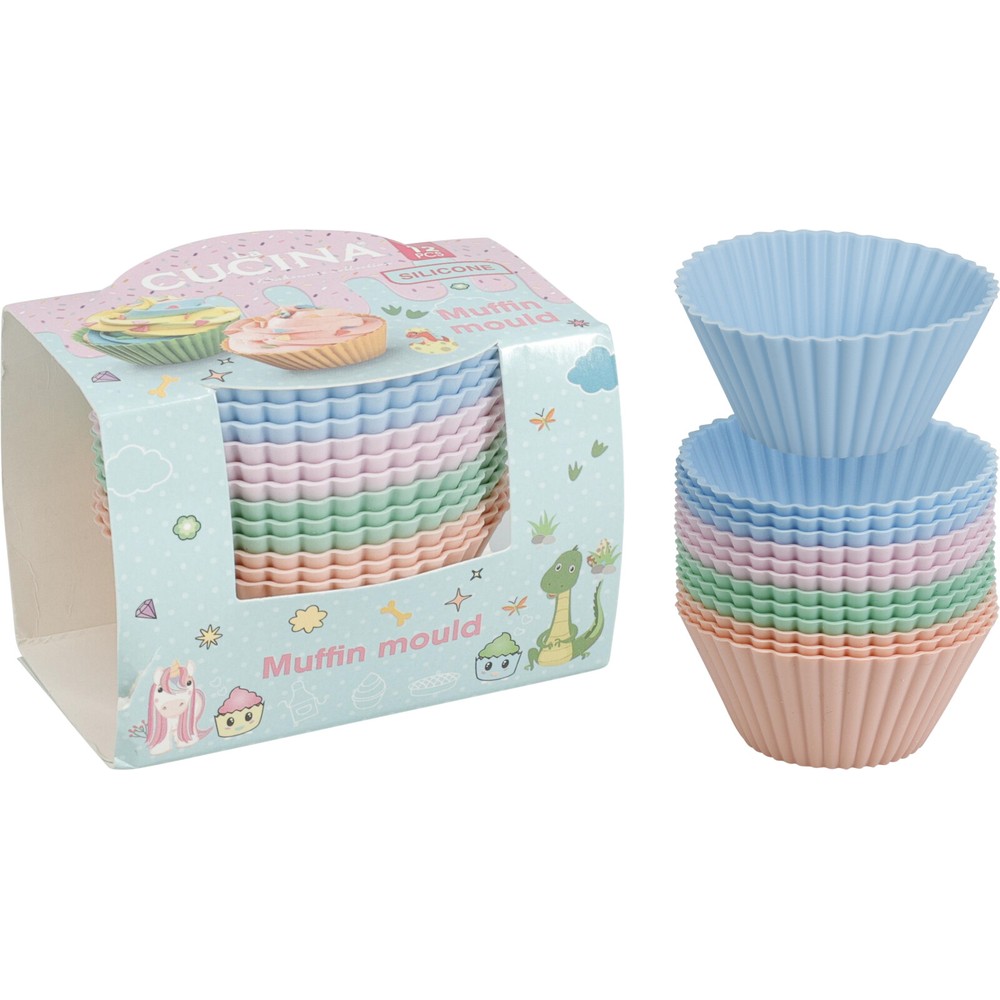 Pastel Cupcake Silikoneforme (7 x 3,5 cm) | Pastel Cupcake forme - Temashop