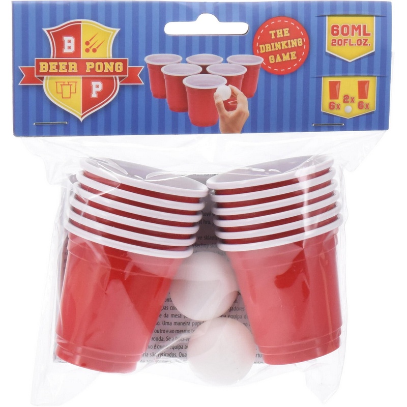 Shot Beer Pong - 14 dele (60 ml) | Drinks Drukspil - Temashop
