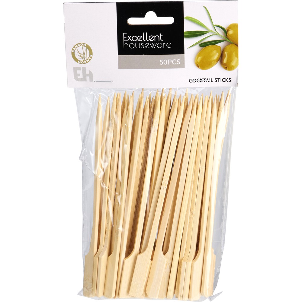 Tapasspyd Bambus - 50 stk (15 cm) - Temashop