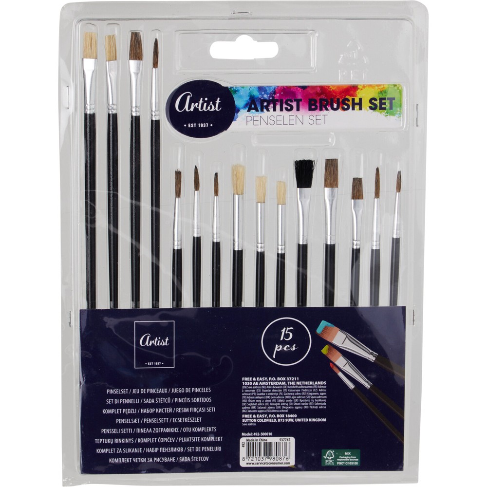Penselsæt Sort - Temashop