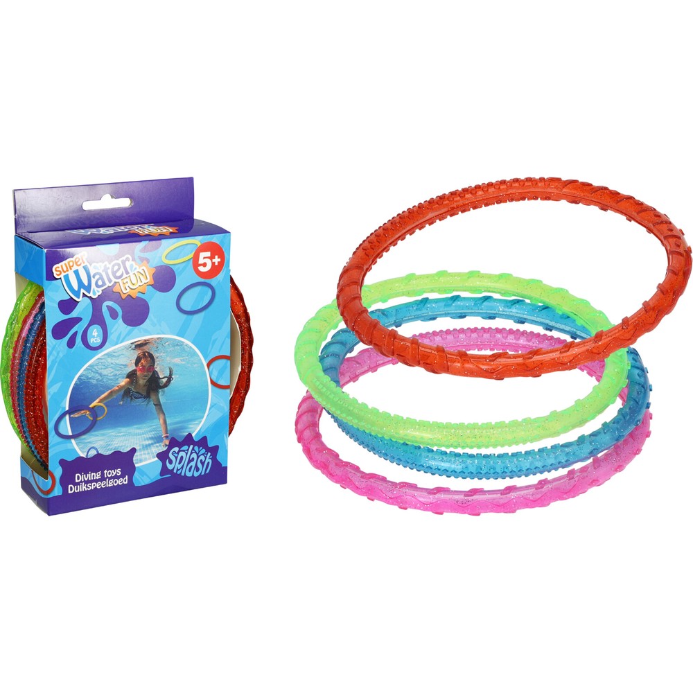 Dykkerringe Assorterede Farver (Ø 14,6 cm) - Temashop