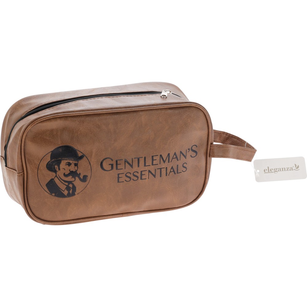 Gentleman Toilettaske Brun (26 x 15 x 10 cm) | Gentleman Toilettasker & Tilbehør - Temashop