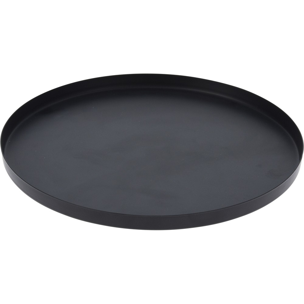 Rundt Lysfad Sort - 1 stk (1,5 x Ø 21,5 cm) - Temashop